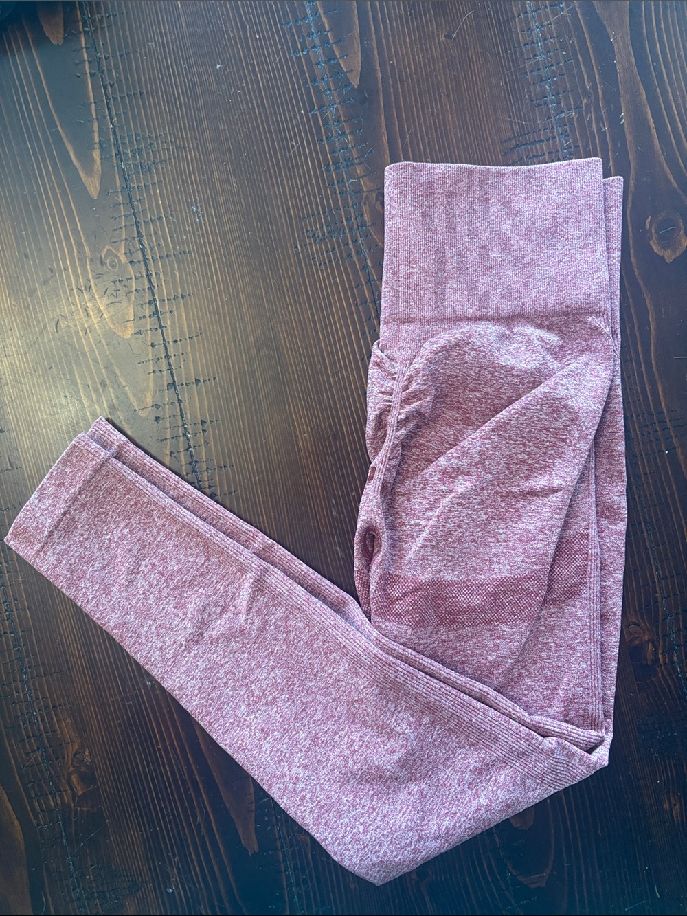 Women’s butt lifting leggings in Heather Mauve - High Waist Comfort